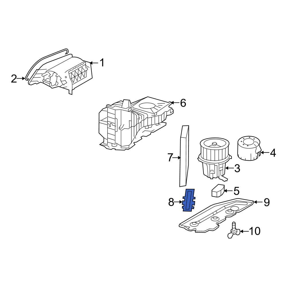 Audi OE 8K0819422A Cabin Air Filter Cover