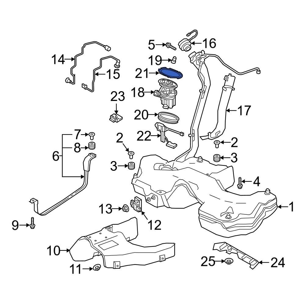 Audi OE 1K0201375 Fuel Tank Lock Ring