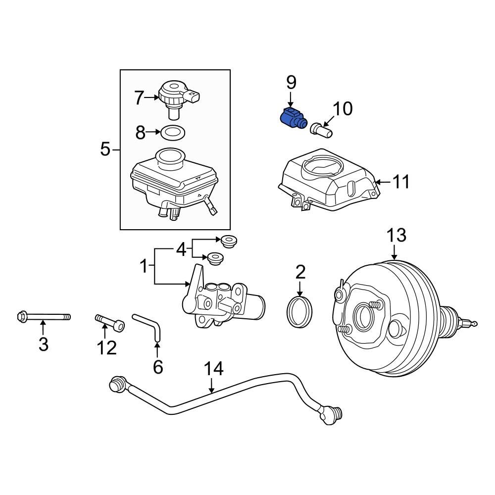 Audi OE 8K0973702 Brake Fluid Level Switch