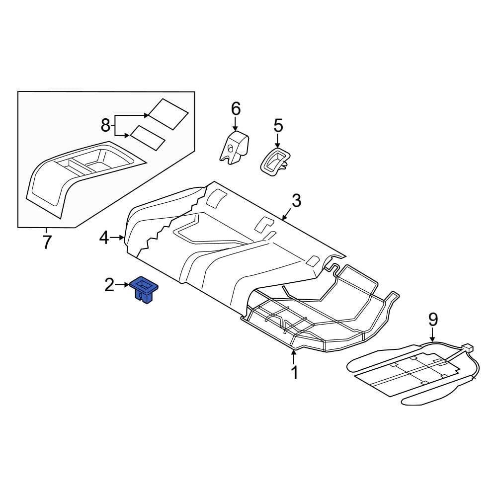 Audi OE 4L0886373 - Seat Cushion Foam Grommet
