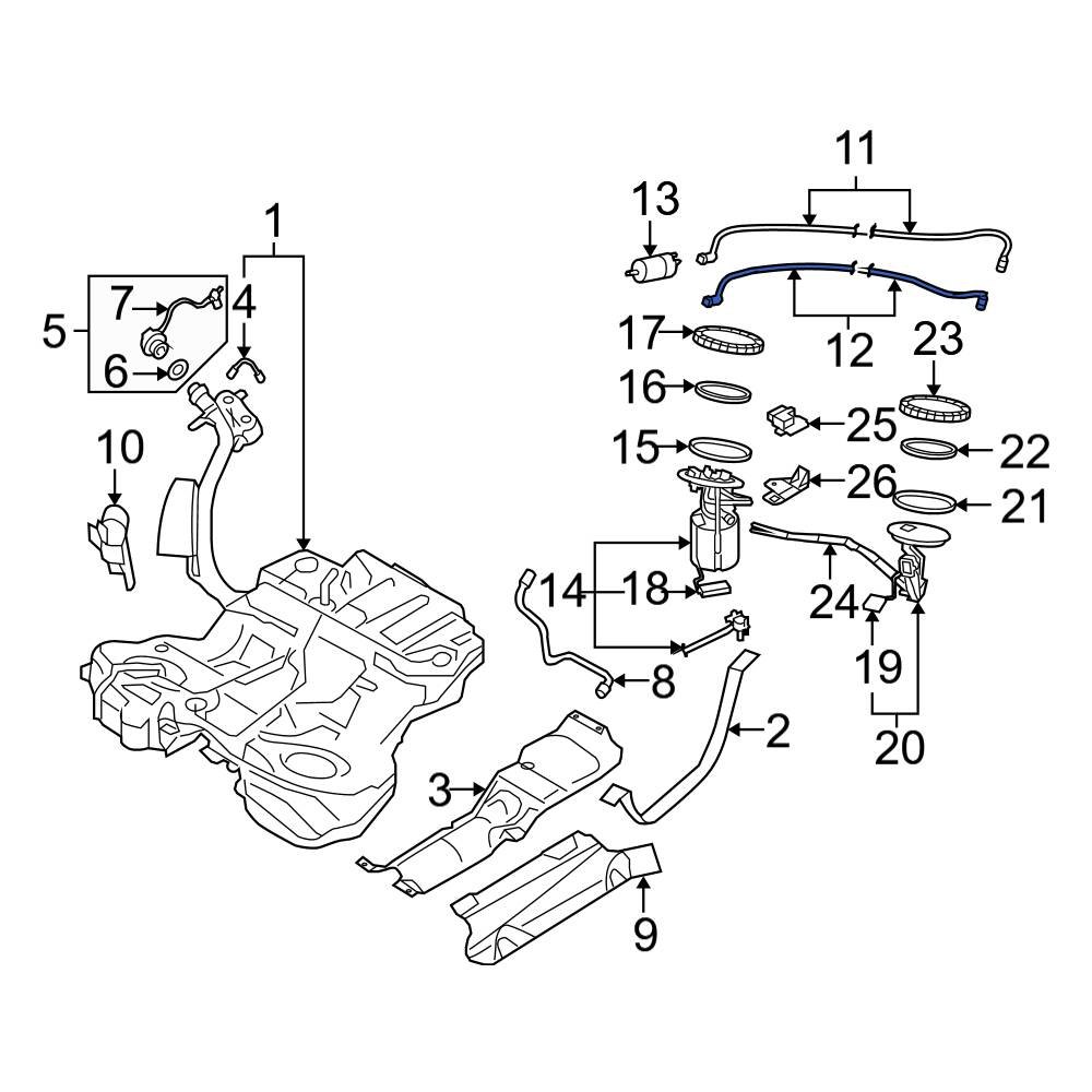 Audi Oe 4f0201227d - Fuel Line