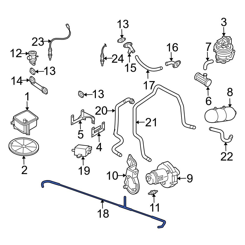 Audi OE 079145718A Secondary Air Injection Pump Hose
