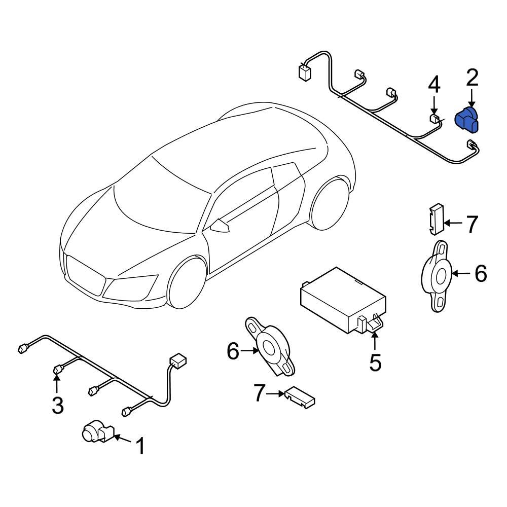 Audi OE 1S0919275CGRU - Rear Parking Aid Sensor