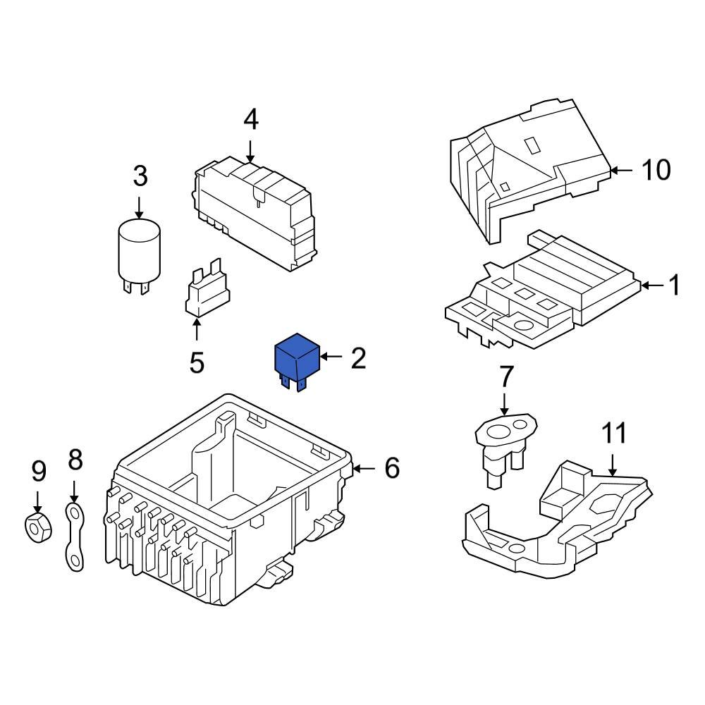 Audi OE 191906383C Powertrain Control Module Relay