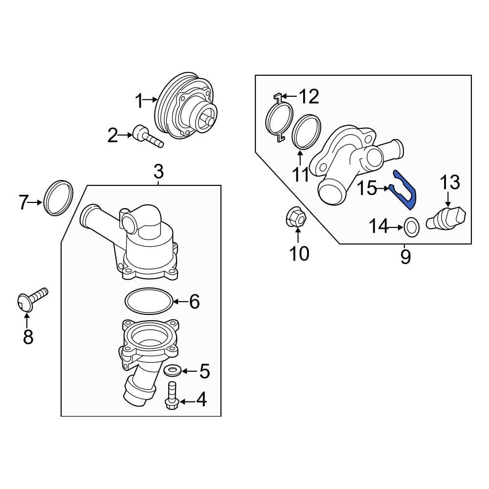 Audi OE 06H121142C Engine Coolant Temperature Sensor Clip