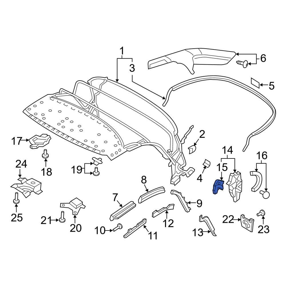 Audi OE 8S7898825 Convertible Top Motor Repair Kit