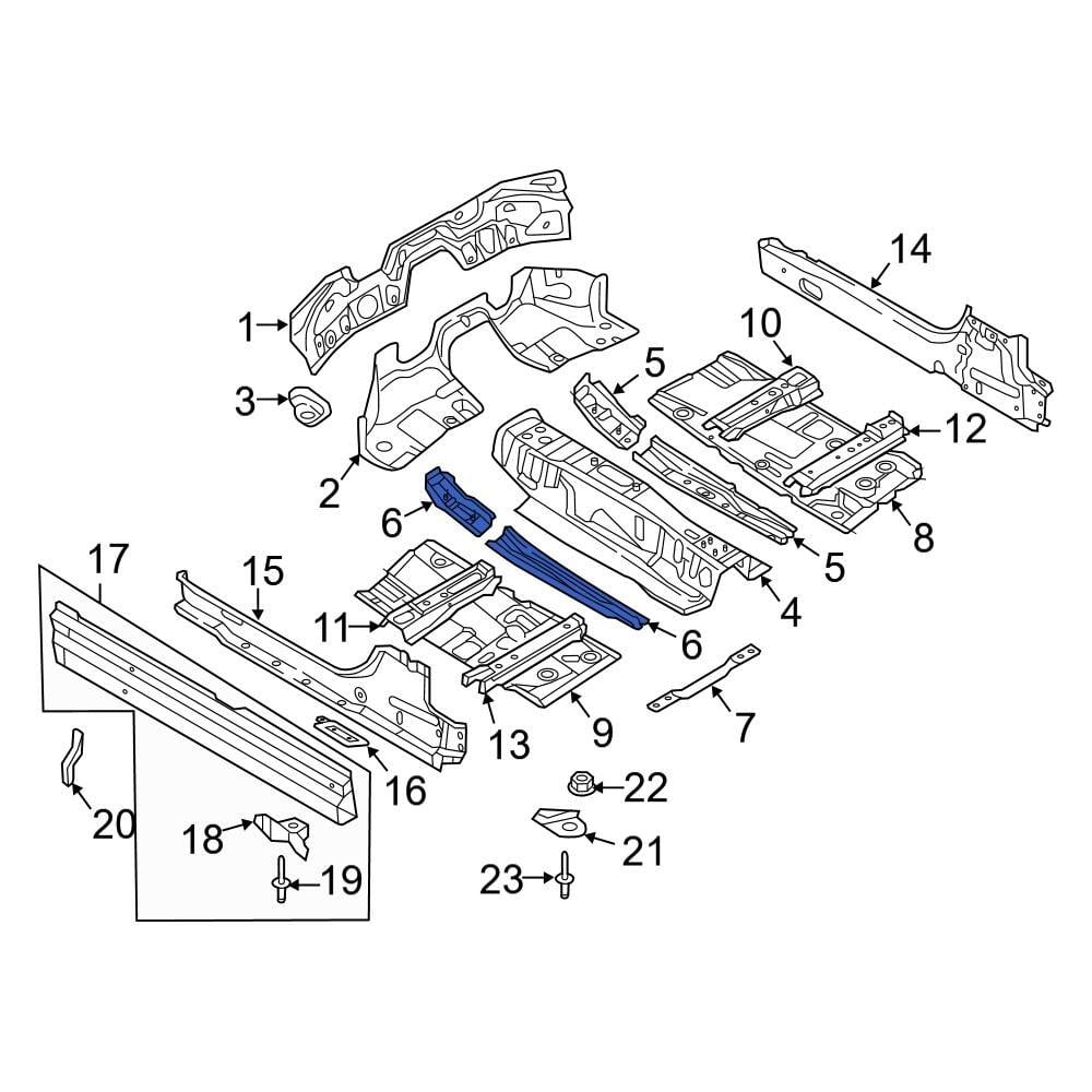 Audi OE 5Q0803803A - Front Left Outer Floor Pan Reinforcement