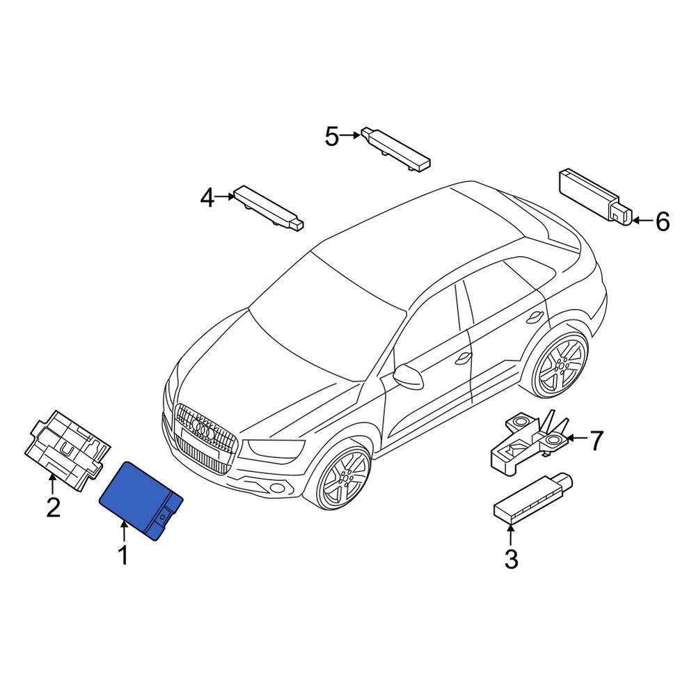 Audi OE 5K0959434J Keyless Entry Module