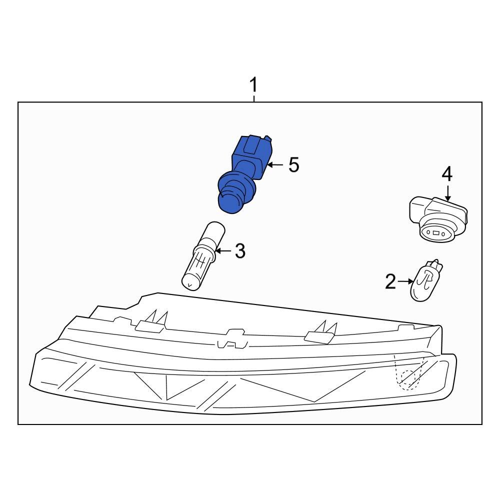 Audi OE 5C5953053 Front Parking Light Bulb Socket