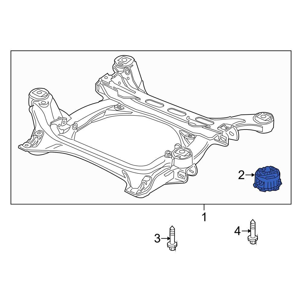 Audi OE 7L0499035A Front Suspension Crossmember Insulator