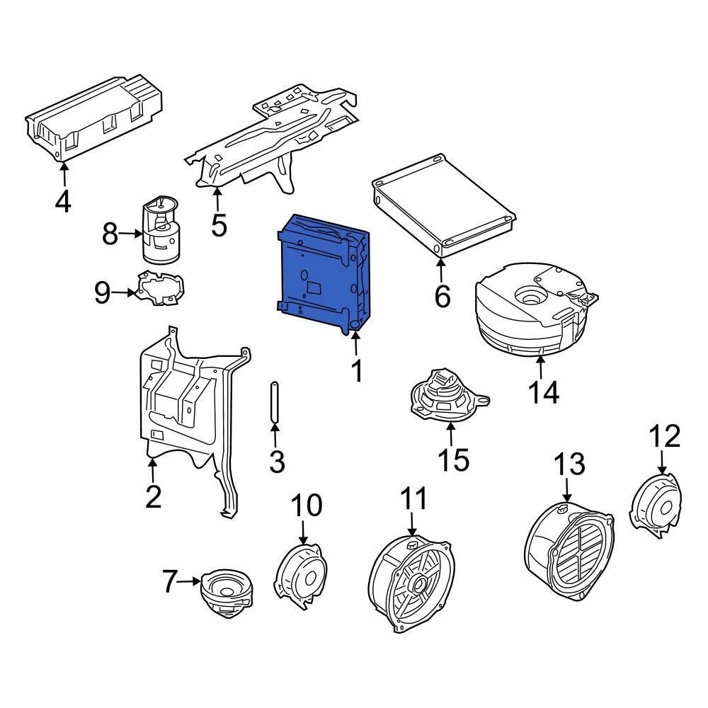 Audi OE 4E0035542X - Radio Control Unit