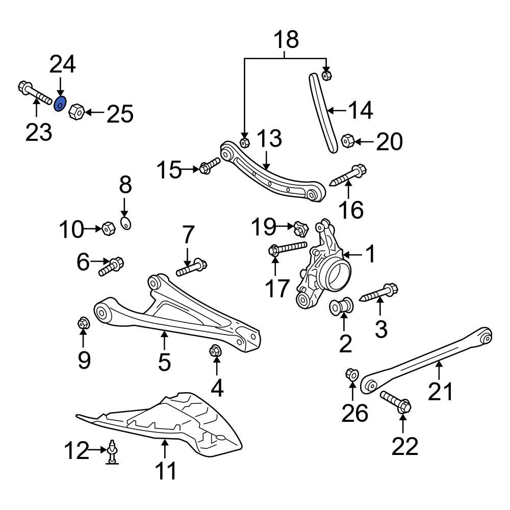 Audi OE WHT001796A - Rear Alignment Camber Adjusting Eccentric