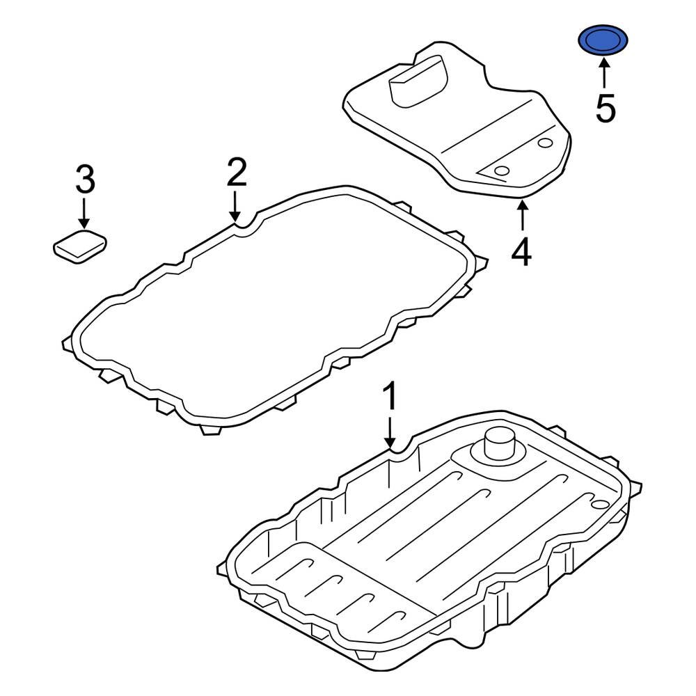 Audi OE 0C8325443 Automatic Transmission Filter ORing