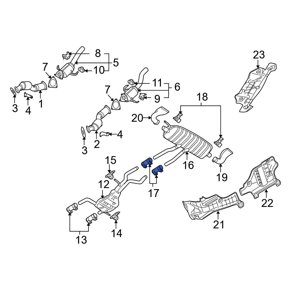 Audi OE 1K0253141M - Exhaust Clamp