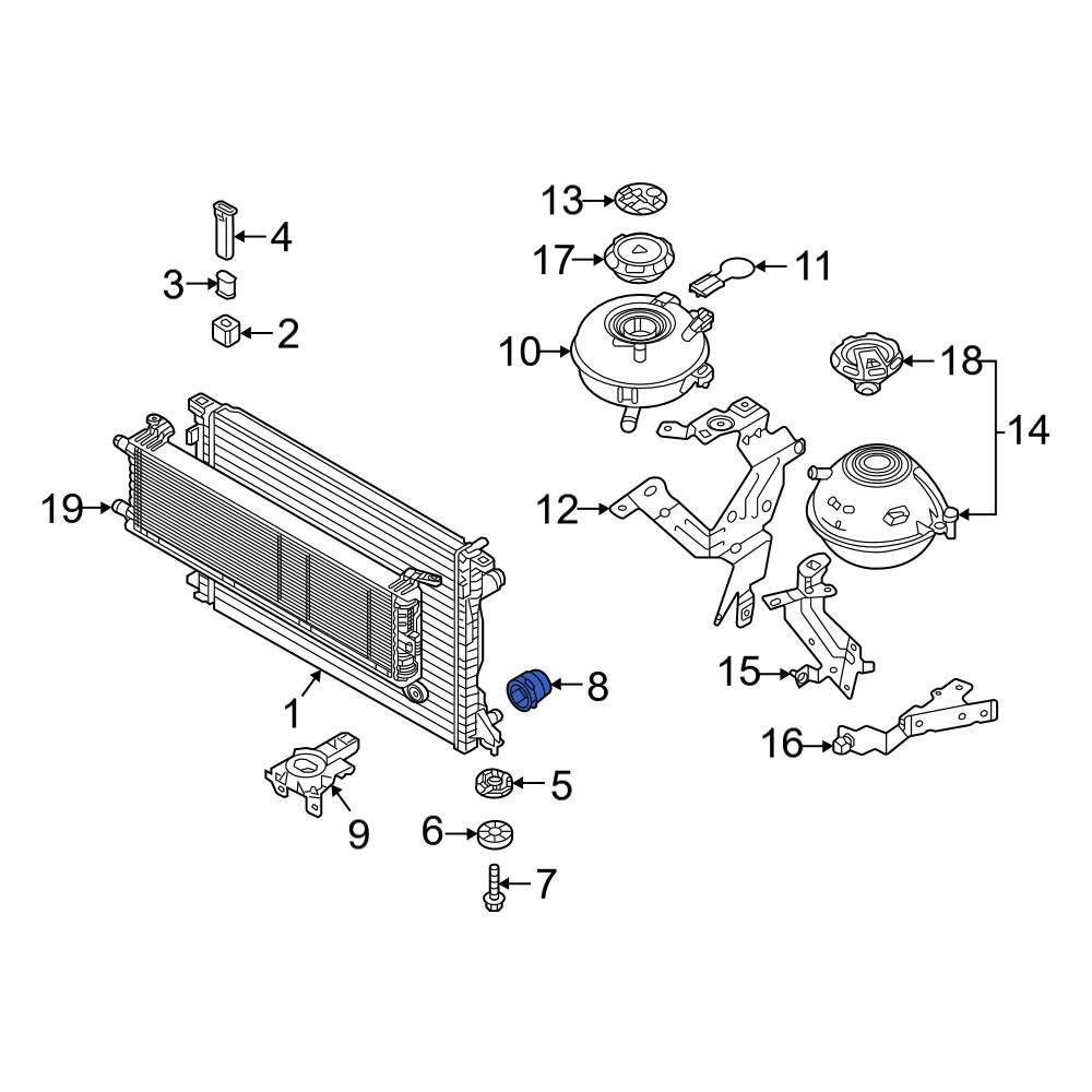 Audi OE 4D0133335 Radiator Drain Plug