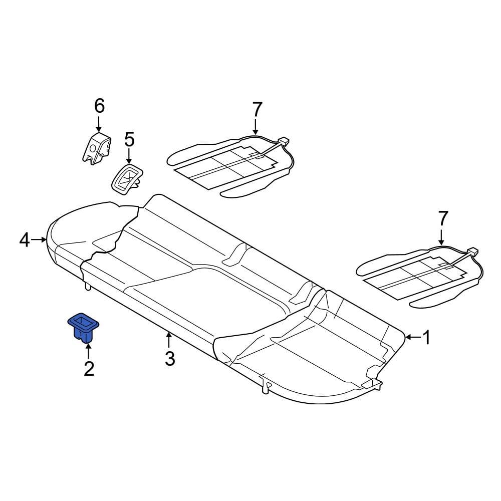 Audi OE 4L0886373 - Seat Cushion Foam Grommet