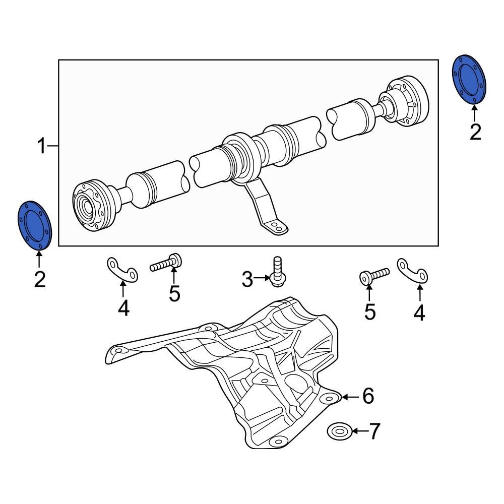 Audi OE 8K0521142A Drive Shaft Washer