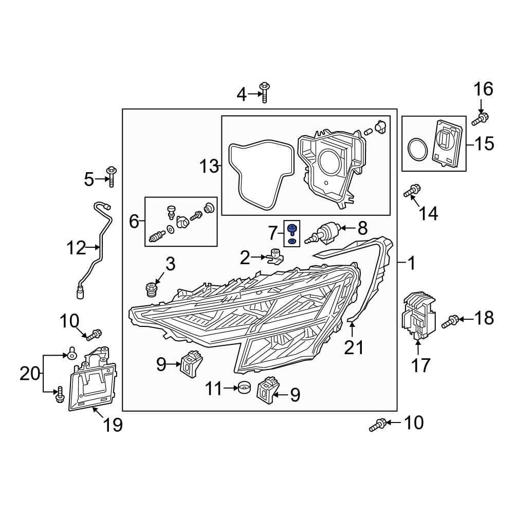 Audi OE 4M0941141 Headlight Adjusting Screw