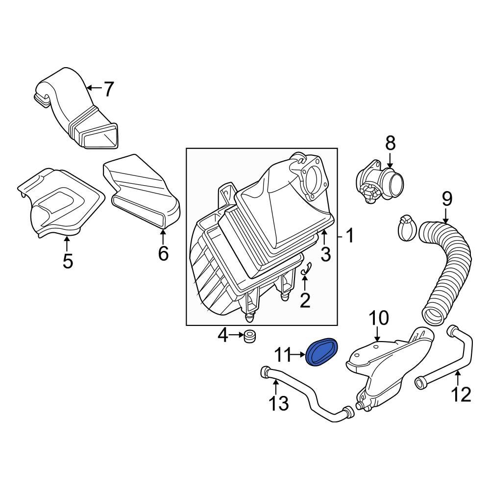 Audi OE 078129949 Engine Air Intake Hose Seal