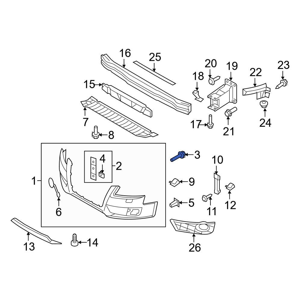 Audi OE 8K0807739 - Bumper Cover Bolt