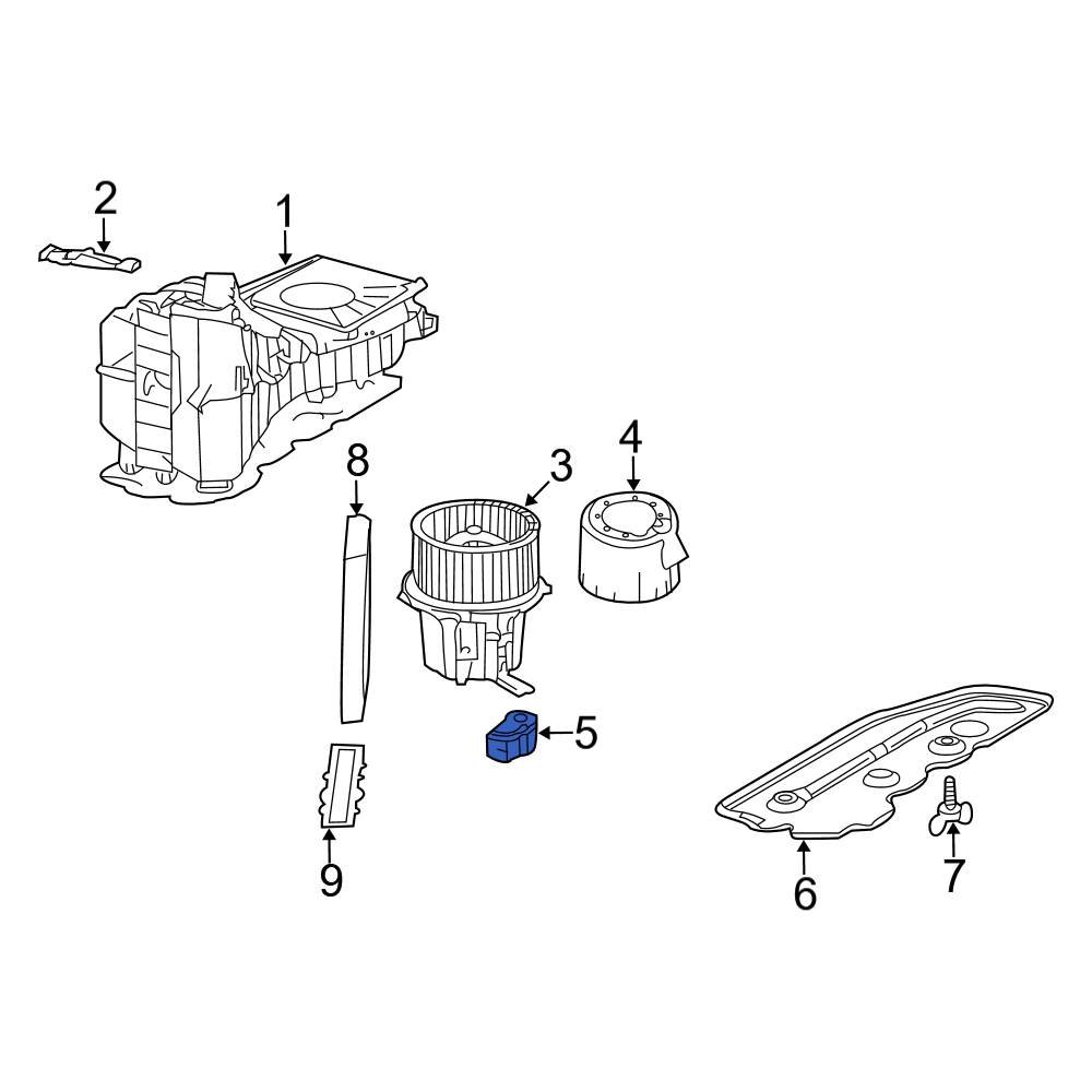 Audi OE 8T0820521G HVAC Blower Motor Control Module