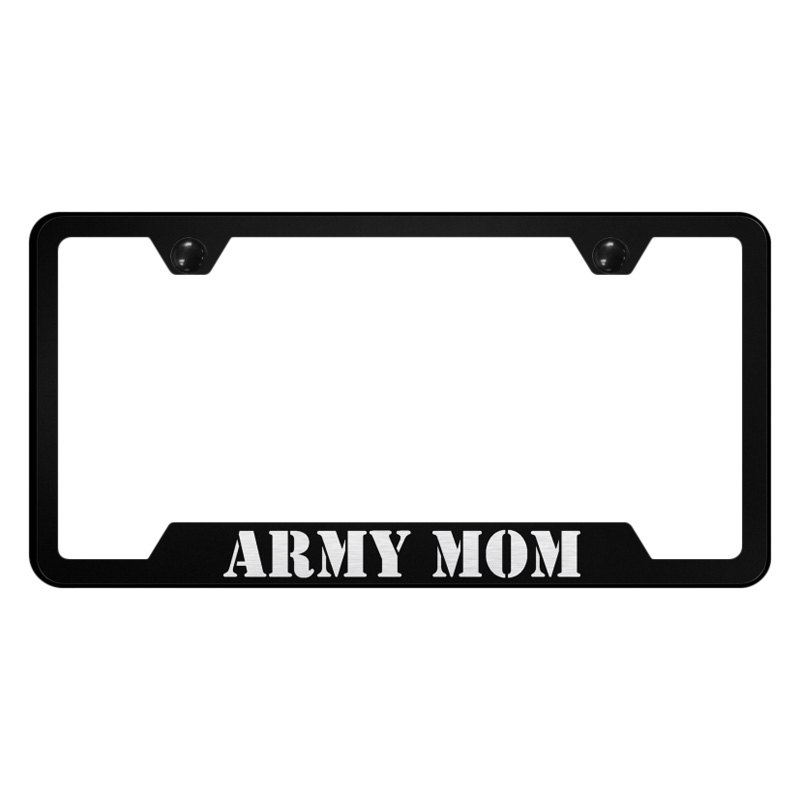 Autogold® - License Plate Frame with Laser Etched Military Logo