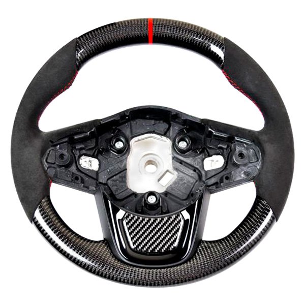 AutoTecknic® TO0004 3Spoke Carbon Fiber Steering Wheel with Black