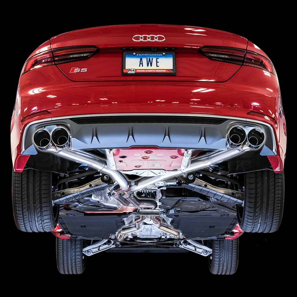 AWE Tuning® 3010-43058 - Track Edition™ 304 SS Non-Resonated Exhaust