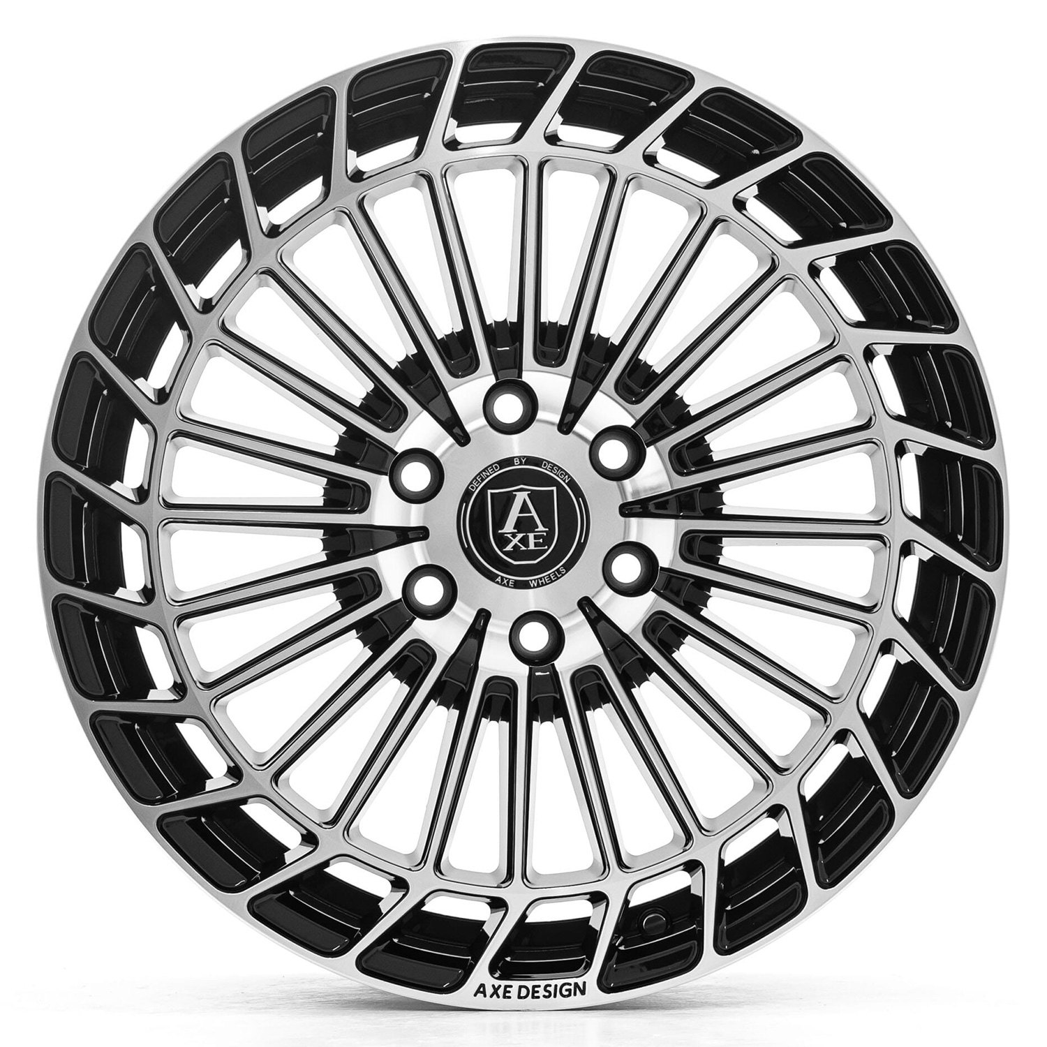 AXE® EX45 Wheels - Gloss Black with Polished Face Rims