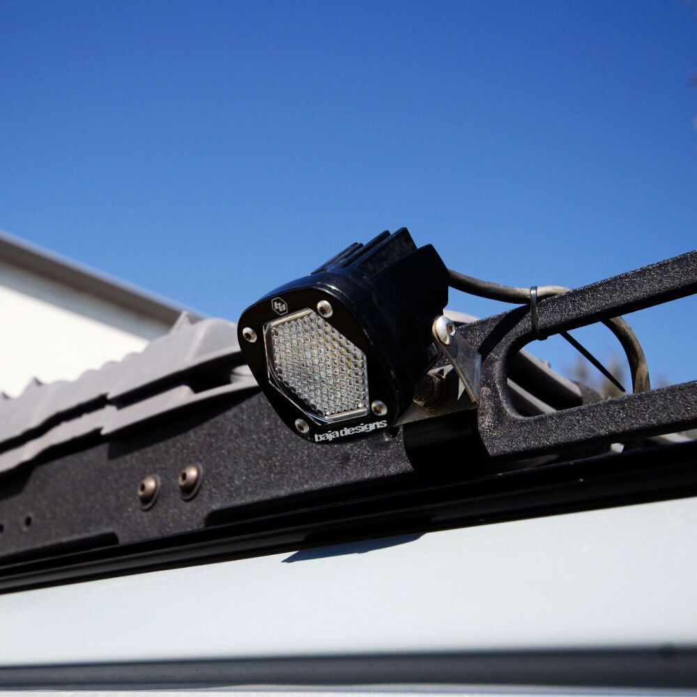 Work Roof Rack Rails Baja Designs® 447862 - Roof Rack Rail Mounted S1™ 4x20W Square Work ...