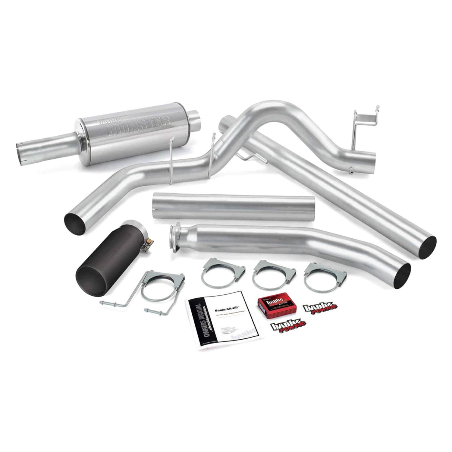 Banks® Dodge Ram 2002 GitKit™ Stainless Steel Exhaust System with