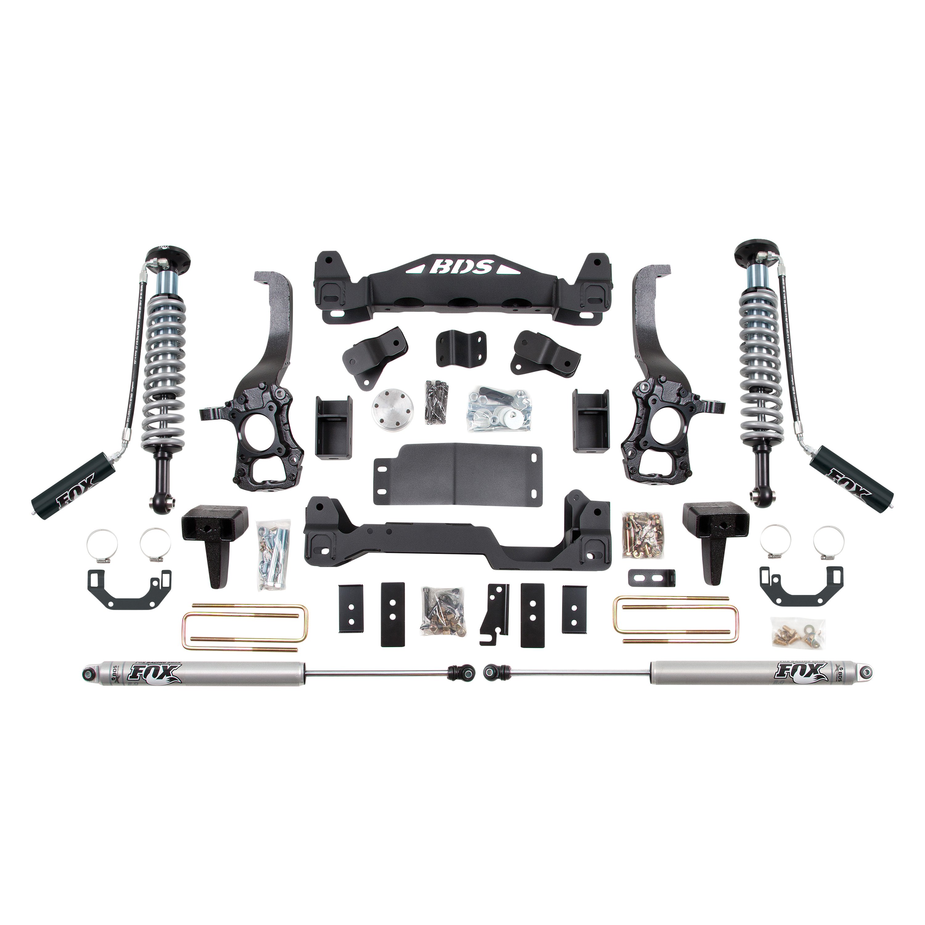 BDS Suspension® 1505F 6" x 4" Standard Front and Rear Suspension Lift Kit