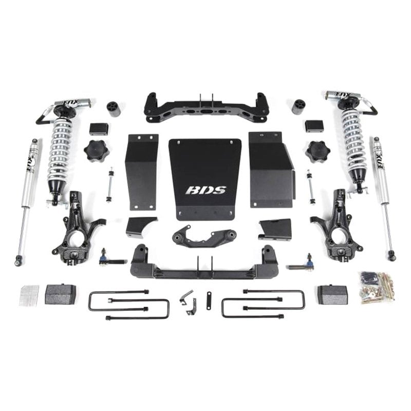 BDS Suspension® 715F - 4" X 2" Standard Front And Rear Suspension Lift Kit