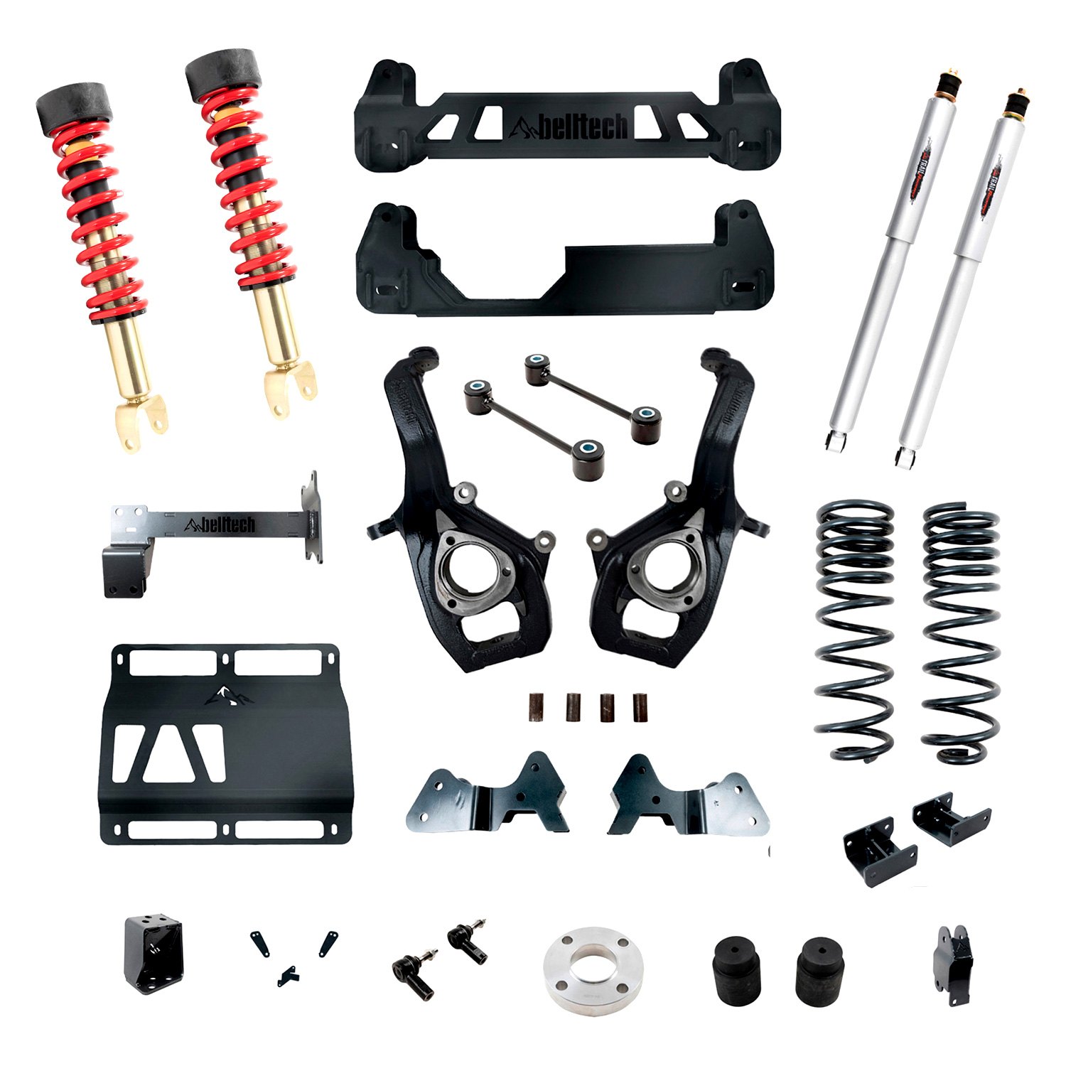 Belltech® 153712HK 6"8" x 4" Front and Rear Suspension Lift Kit