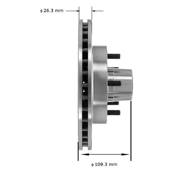 Bendix PRT1233 Brake Rotor