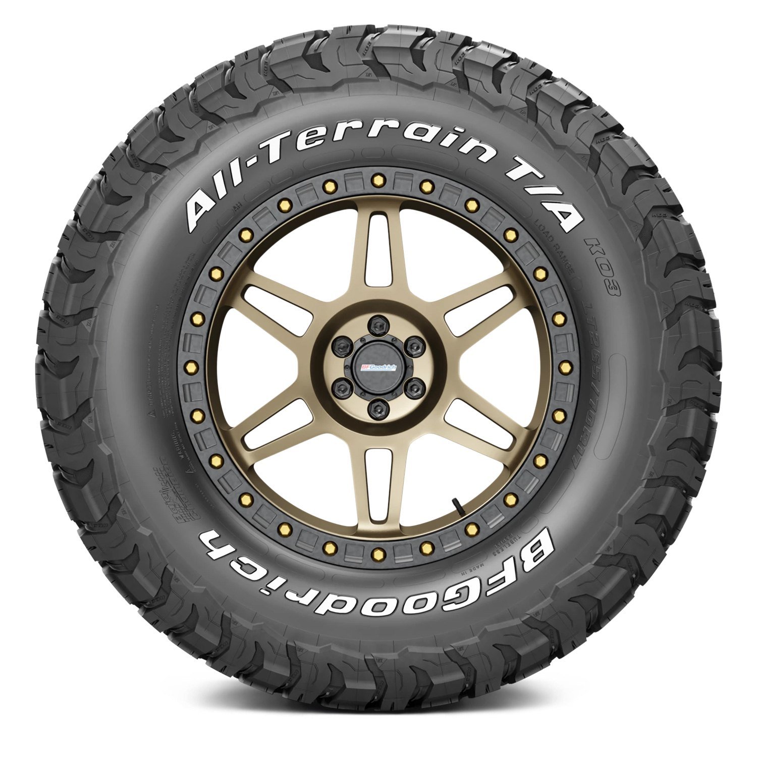BFGOODRICH® ALL-TERRAIN T/A KO3 WITH WHITE LETTERING Tires