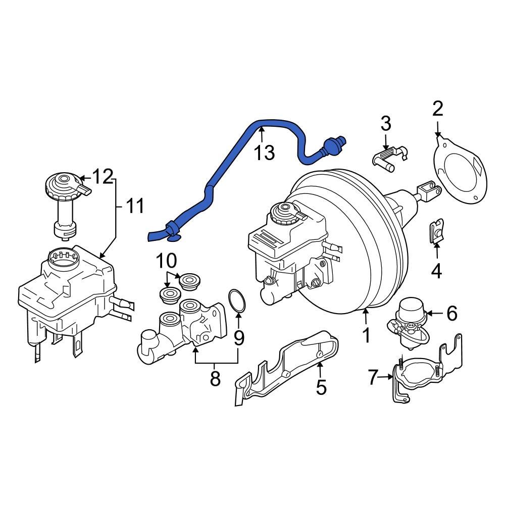 BMW OE 34336762103 Front Brake Vacuum Hose