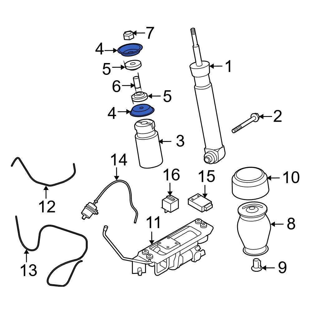 BMW OE 31331110196 Suspension Shock Absorber & Strut Mount Gasket