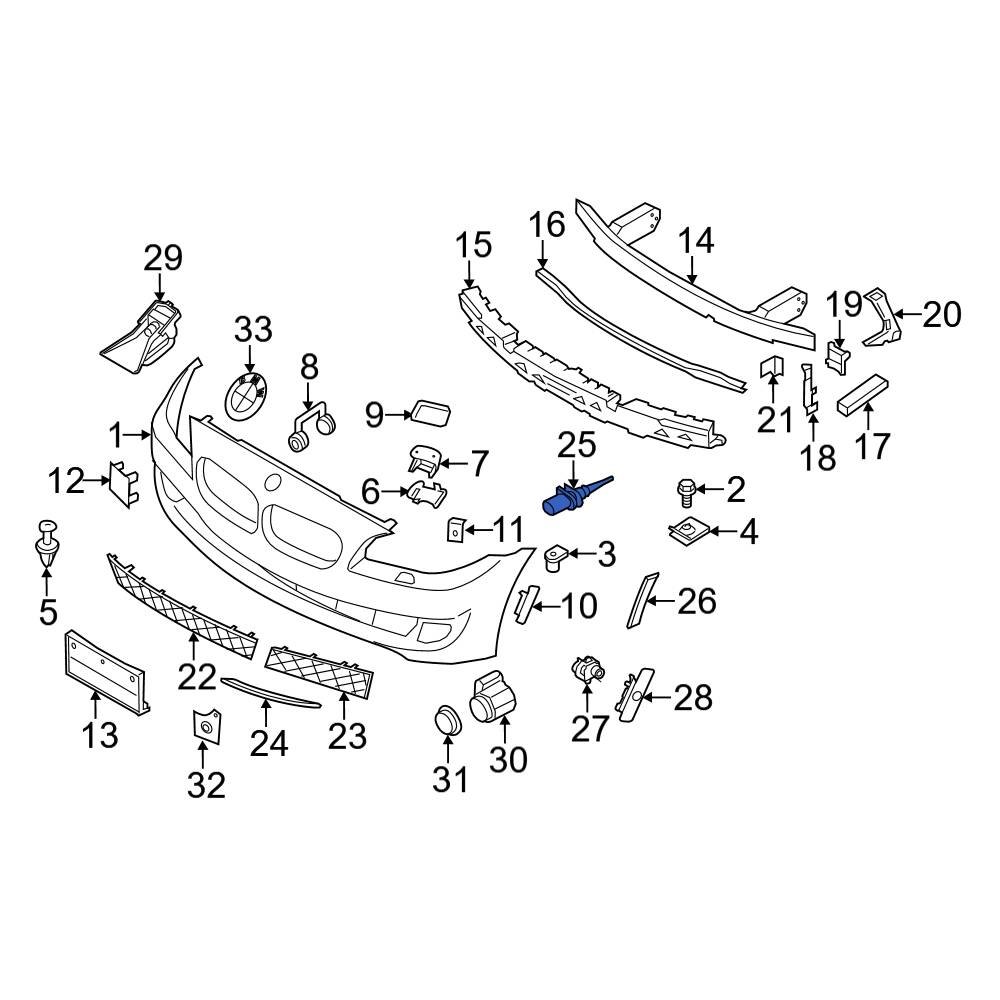 BMW OE 65816936953 Ambient Air Temperature Sensor