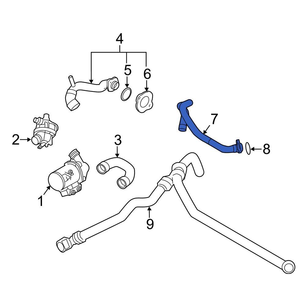 BMW OE 17127610704 - Lower Radiator Coolant Hose