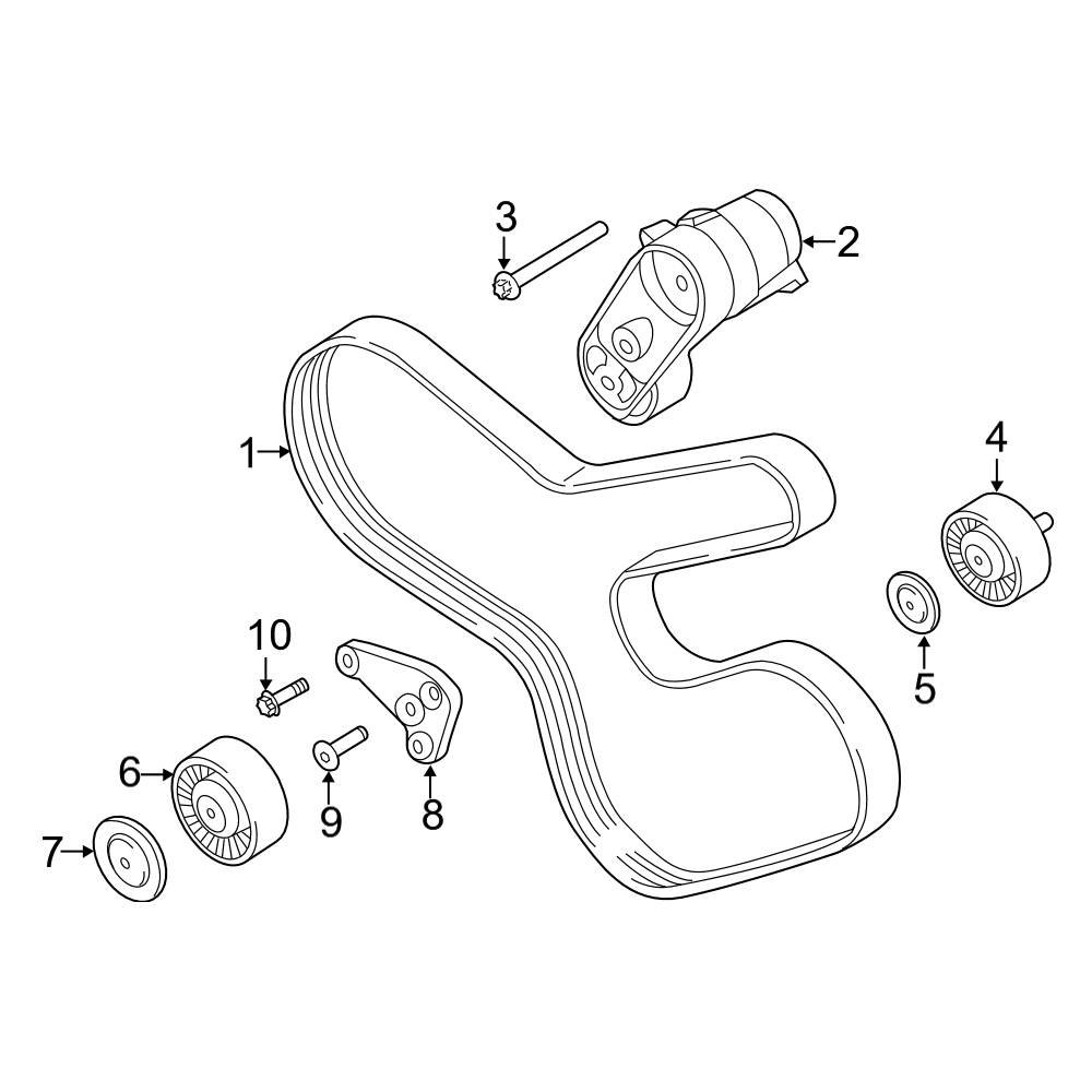 BMW OE 07129906293 Belt Tensioner Bolt