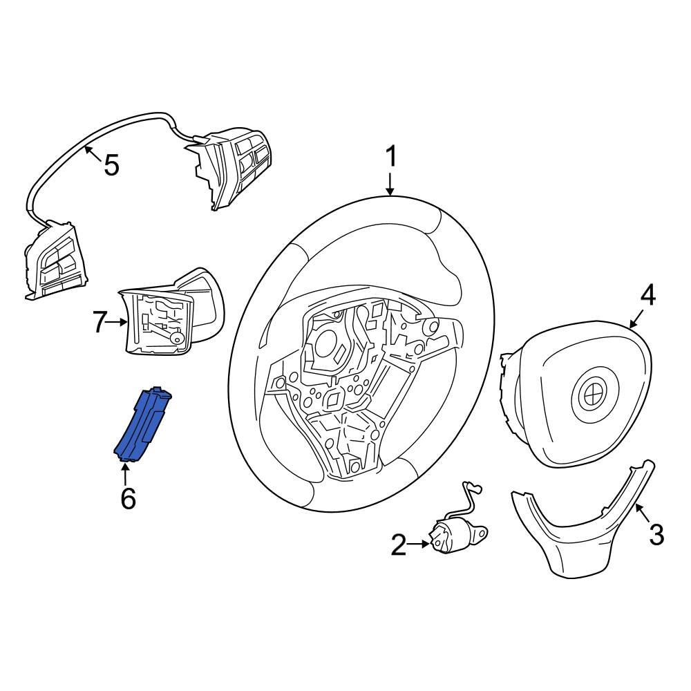 BMW OE 61317468008 Heated Steering Wheel Module
