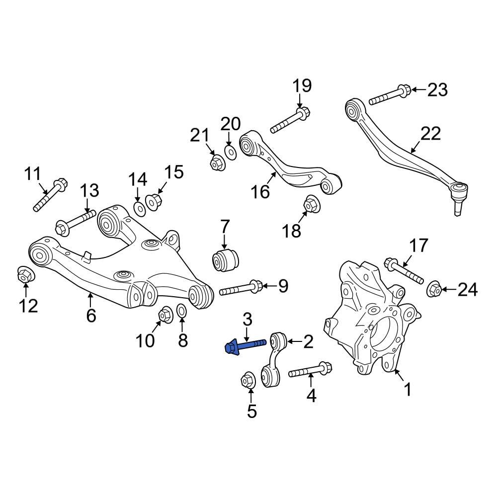 BMW OE 33306793891 Suspension Stabilizer Bar Link Bolt