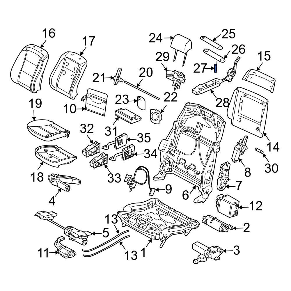 BMW OE 52207068314 Headrest Guide