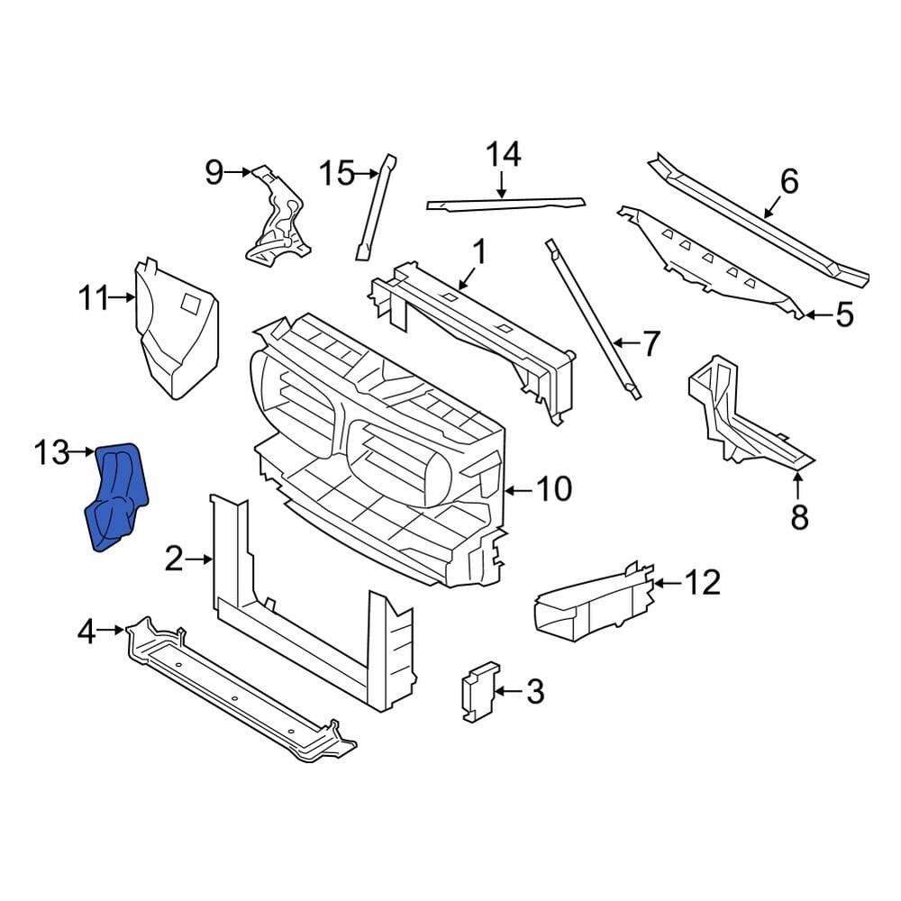 BMW OE 51757185168 - Front Right Radiator Support Air Duct