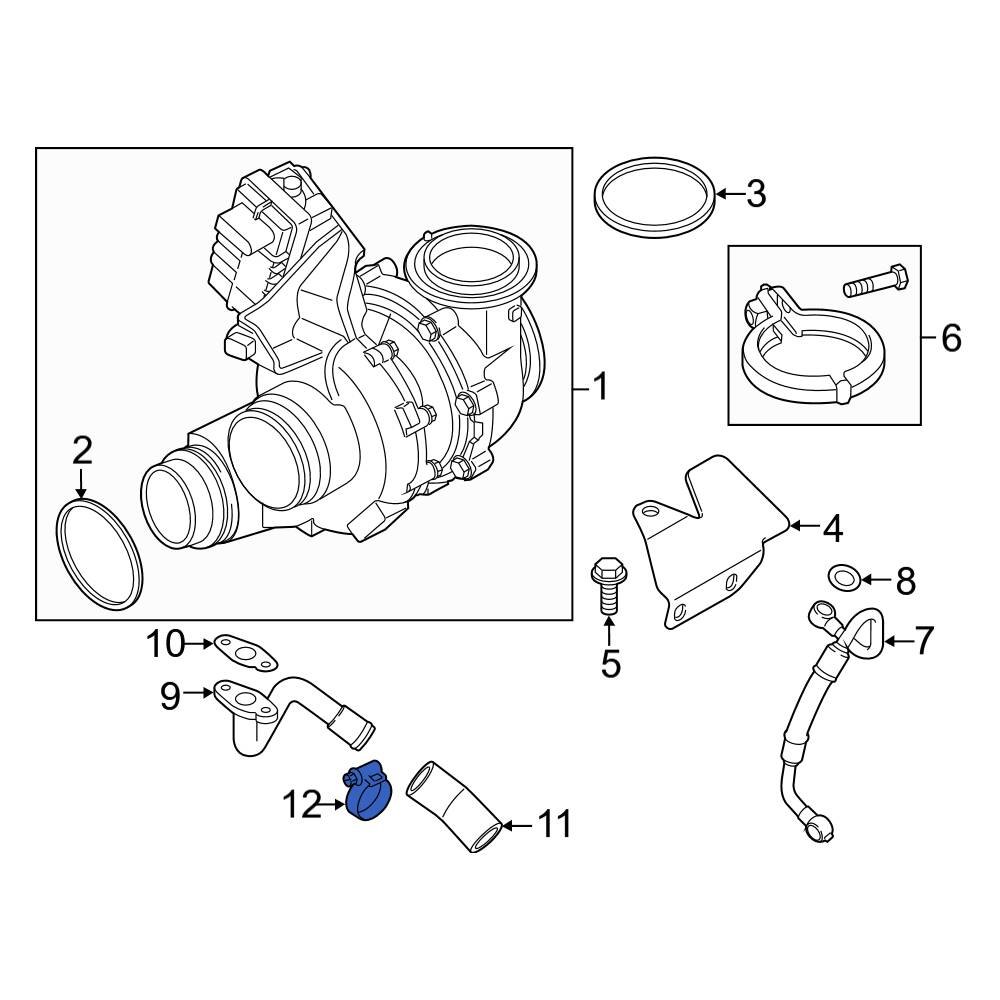 BMW OE 64218367179 Power Steering Hose Clamp