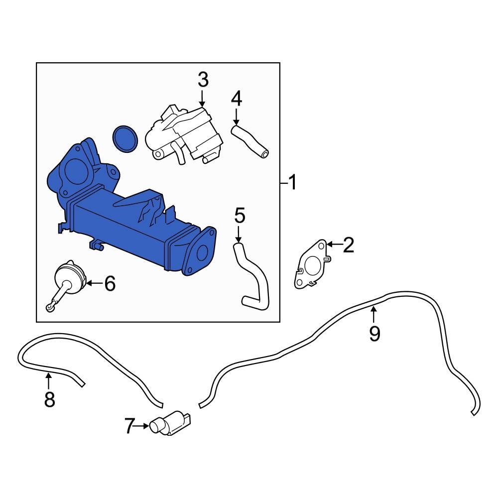 BMW OE 11718517724 Exhaust Gas Recirculation (EGR) Cooler
