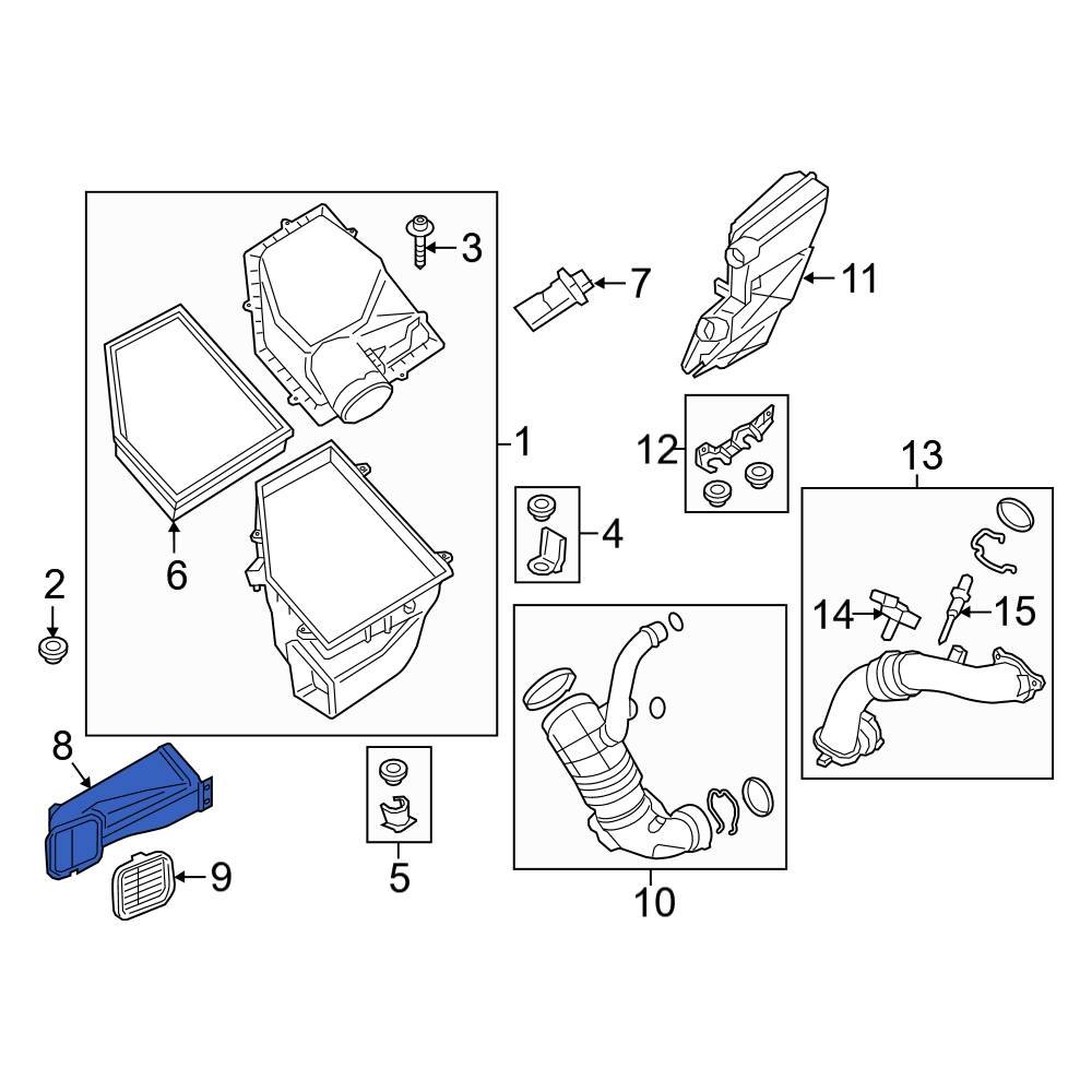 BMW OE 13717643299 - Front Engine Air Intake Hose