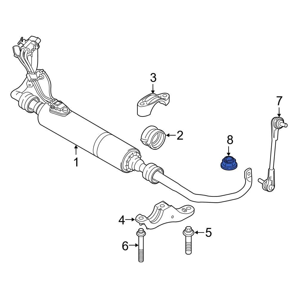 Bmw Oe Lower Suspension Strut Nut