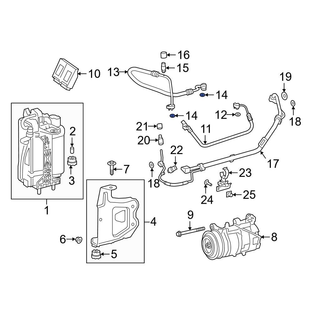 BMW OE 64539284019 - A/C Line O-Ring